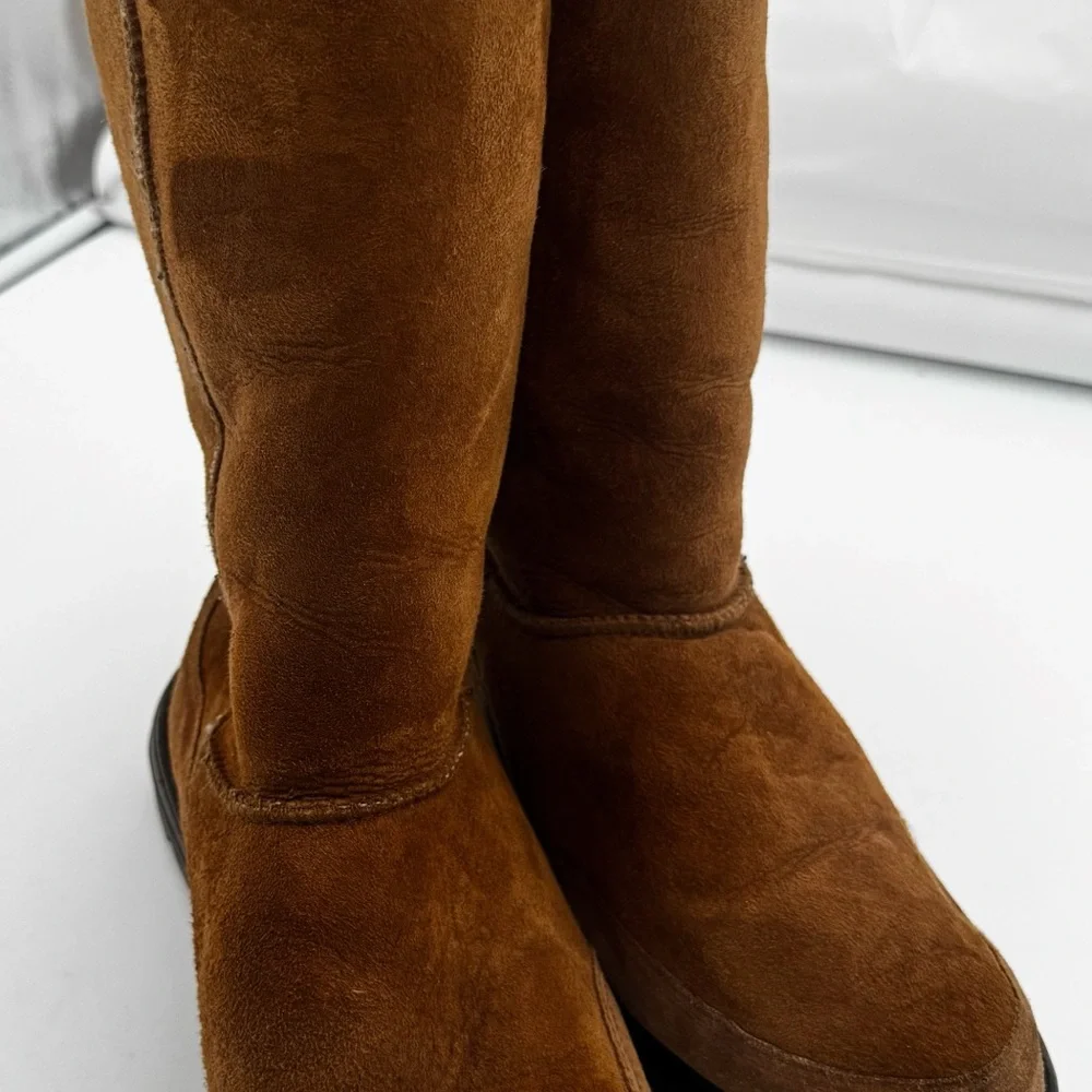 Ugg Australia 5245 Ultra Tall Classic Sheepskin Boots sz W9 made In New Zealand - Picture 4 of 9